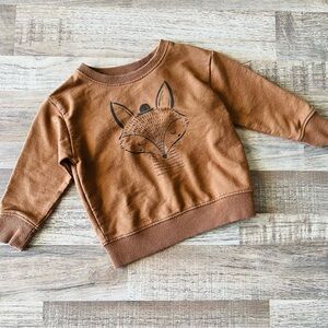 Rylee + Cru Tan Fox Graphic Sweatshirt
